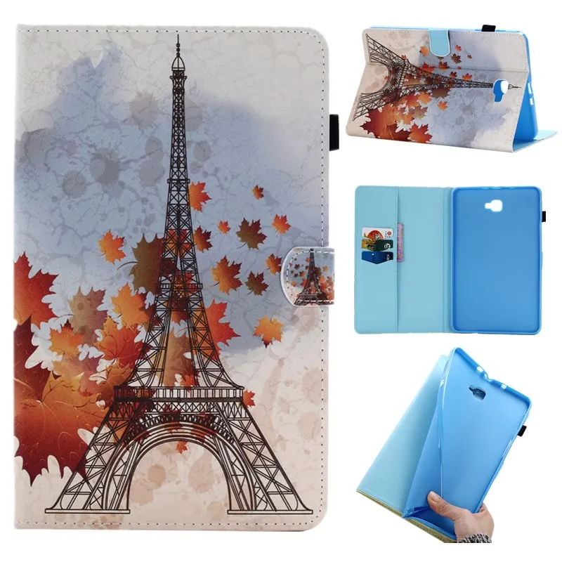 Для T580 T585 чехол тонкий раскладной стенд Флип кожаный для samsung Galaxy Tab 10 1 2016 t585 T580N T585N