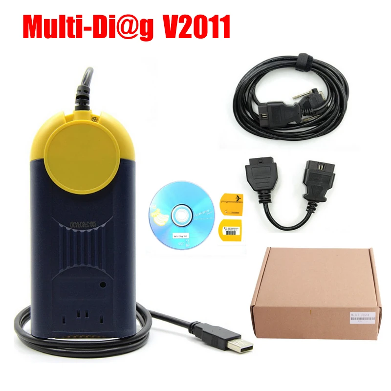 Высококачественное устройство V2011 Multi-Di @ g Access J2534 Pass-Thru OBD2 actia multidiag Multi Diag Multi-Diag v2011