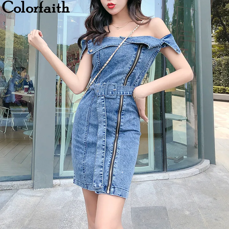 Colorfaith Новинка 2019 женские платья весна лето Уличная Повседневная модная