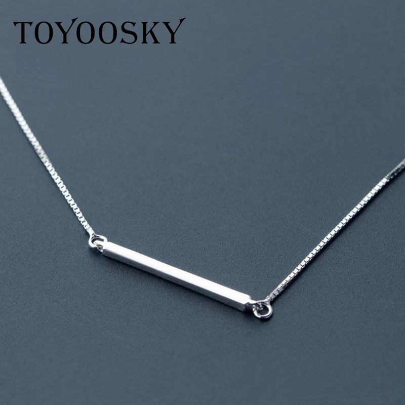 S925 Silver One Word Necklace Korean Simple Short Clavicle Chain Female Summer Sweet Fashion Jewelry Wholesale Accessories | Украшения и