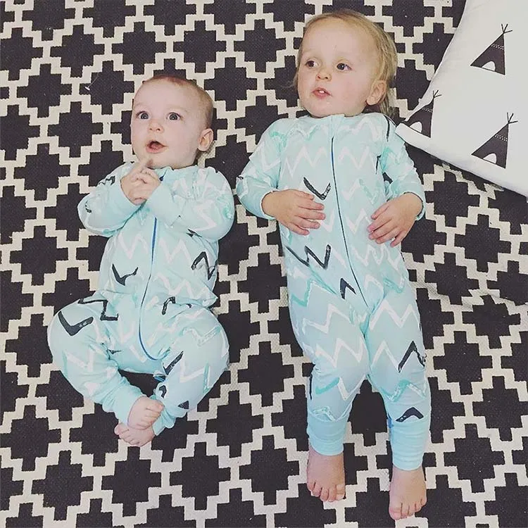 Рождественский подарок детские комбинезоны с длинным рукавом Пижама для