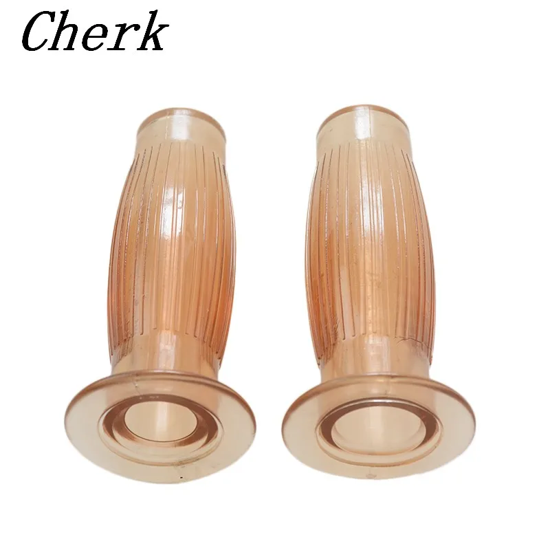 Универсальный 7/8 &quotпрозрачный коричневый винтажный руль мотоцикла рукоятка для