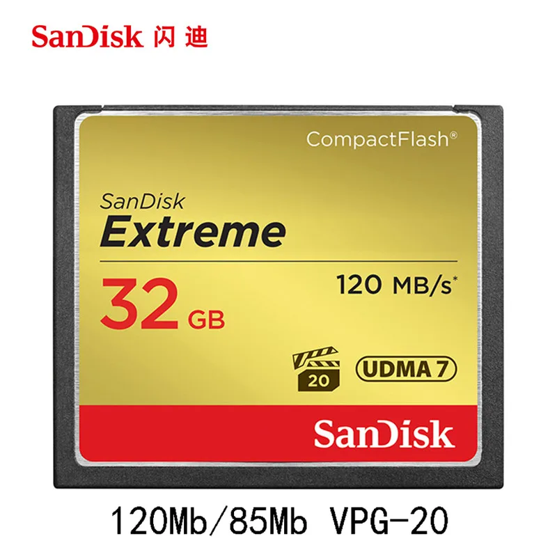 CFXSB-032G SanDisk Экстремальная карта памяти карта 128 ГБ 32 ГБ 64 Гб 120MBS карта памяти 32 64 128 ГБ флэш-карты памяти Carte Memoire для камеры - Емкость: CFXSB-032G