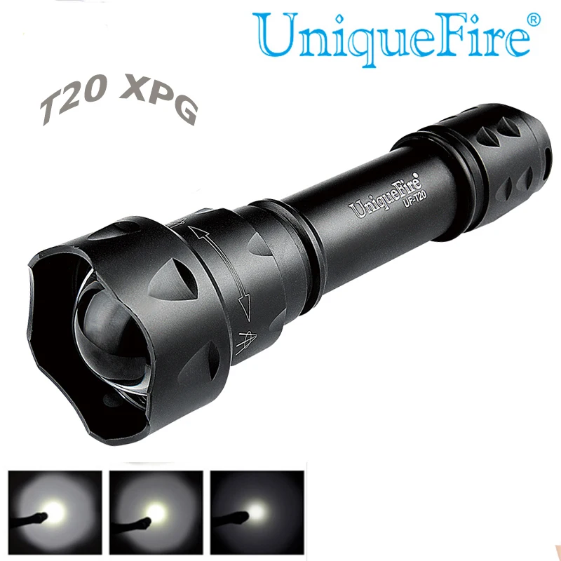 UniqueFire тактический фонарь UF T20 XPG светодиодный яркий фонарик с задней крышкой