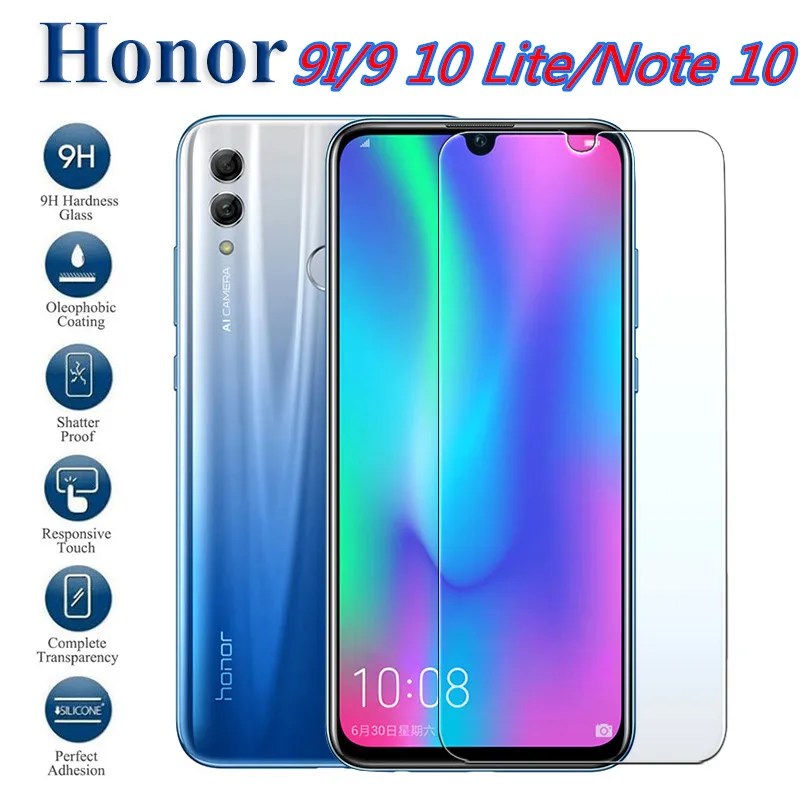 Закаленное стекло для Huawei Honor 9 10 Lite Light Защита экрана 10i Защитная пленка 9Lite i |