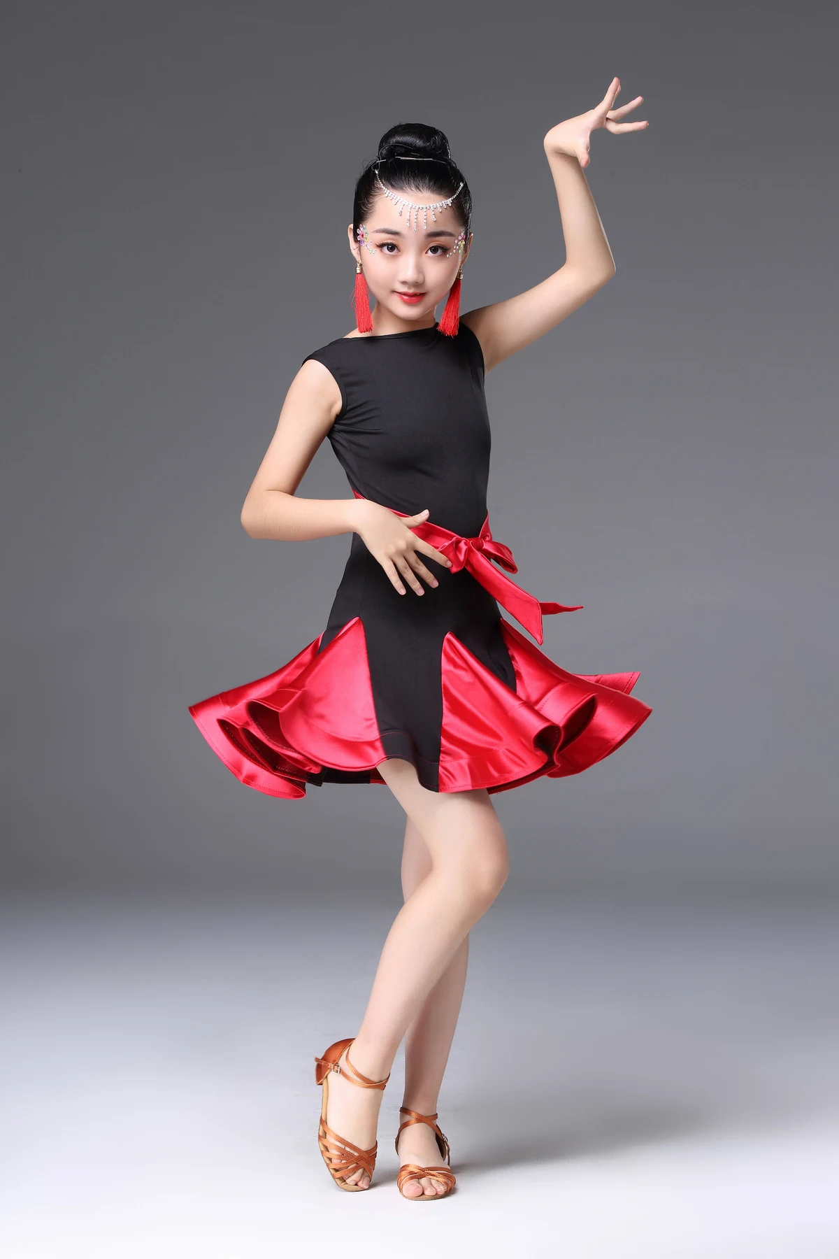 Платье для латиноамериканских танцев девочек платье латиноамериканской сальсы