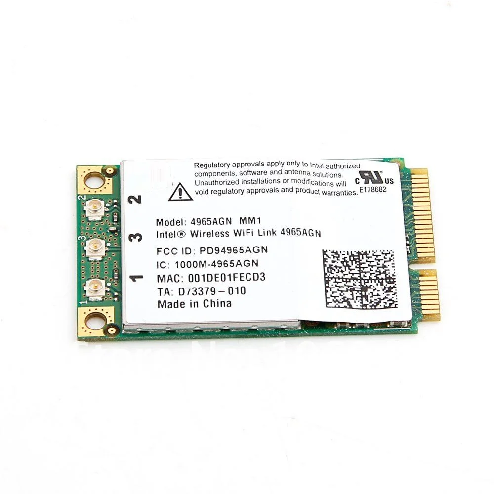 Новая карта SSEA для Intel Wireless WiFi Link 4965AGN Mini PCI E Dell Inspiron 1501 1520 1525 6400 1720 9400 E1705 E1505|mini pci-e