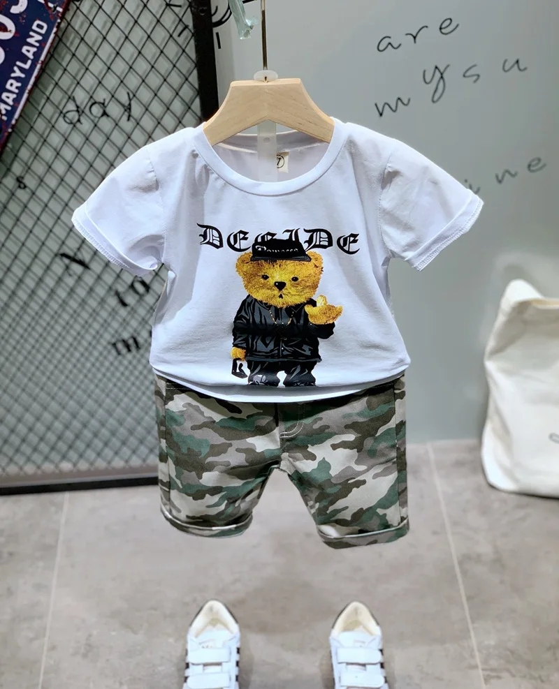 2019 Летняя Детская Повседневная футболка с короткими рукавами и рисунком для