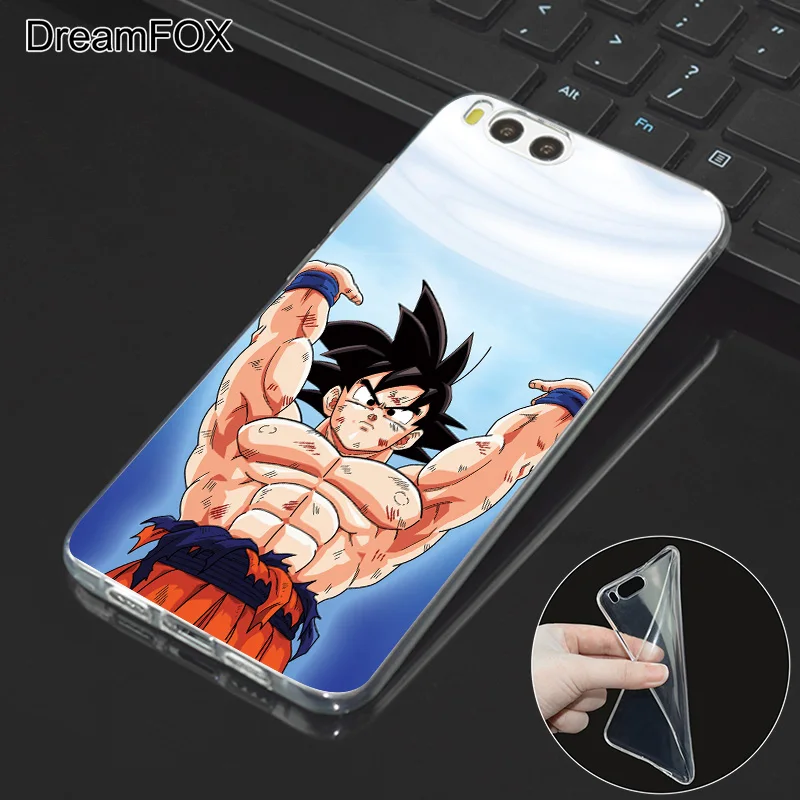 DREAMFOX L338 Dragon Ball Goku Soft TPU Silicone Case Cover For Xiaomi Mi Note 2 3 4 5 6 8 SE M5 4C 4S 5C 5S 5X 6X A1 Plus |