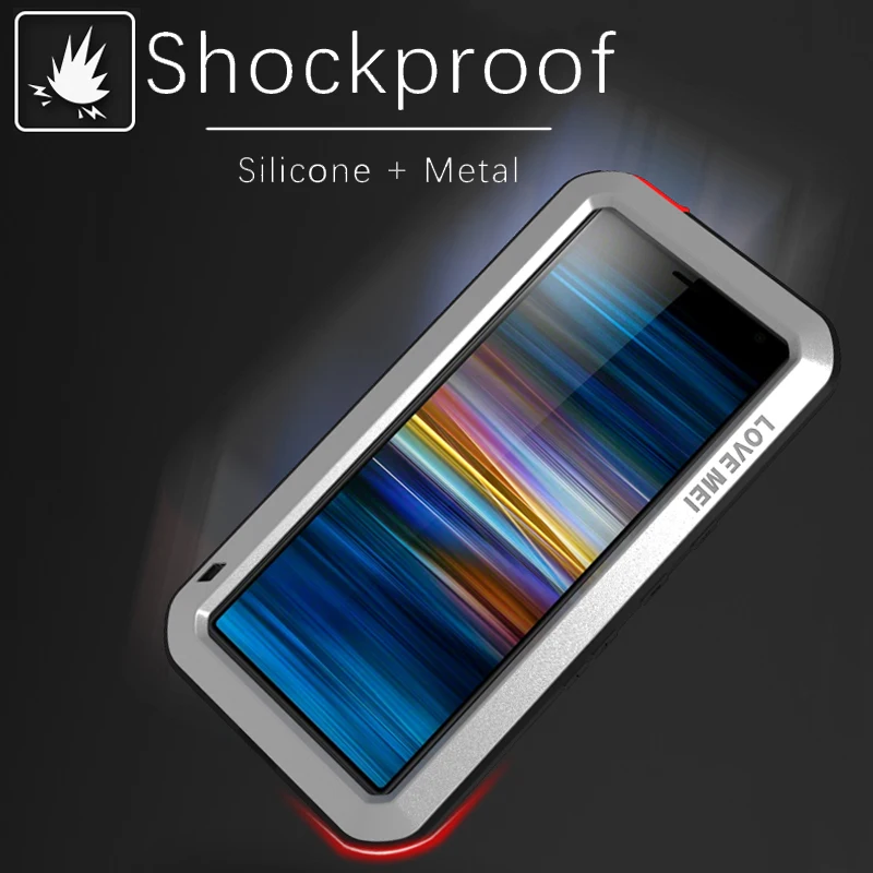 LOVEMEI Powerful Metal Waterproof Cover For Sony Xperia 10 Plus Case Full Body Back ShockProof Defender Phone |