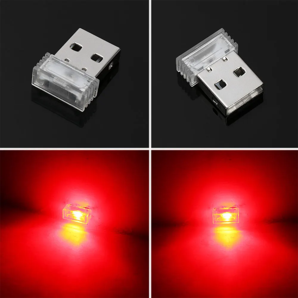 Новый автомобильный Стайлинг интерьера USB атмосферный свет мини беспроводной