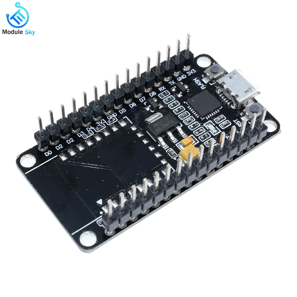 Беспроводной модуль Wi Fi для NodeMCU ESP8266 USB ESP 12E/F CP2102 Интернет питание постоянного