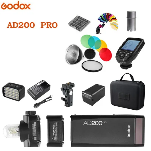 Godox AD200pro 200Ws наружный светильник-вспышка AD200 PRO Карманный светильник-вспышка для sony Nikon Canon Fuji ttl HSS 2,4G Беспроводная система X