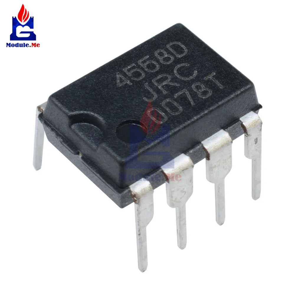 50 шт./лот IC чипы JRC4558 4558 4558D JRC4558D DIP 8 оригинальные Интегральные схемы|Интегральные