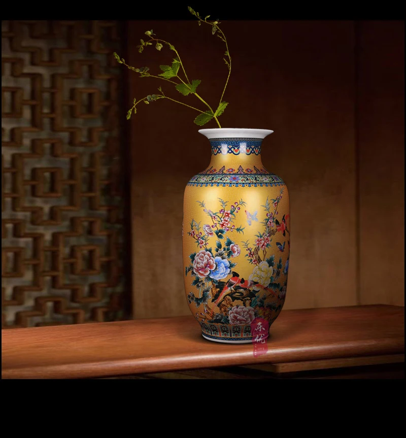 

Luxury Jingdezhen Antique Porcelain Enamel Floor Vase Big Vase Chinese Classical Decoration Large Ancient Palace Vases