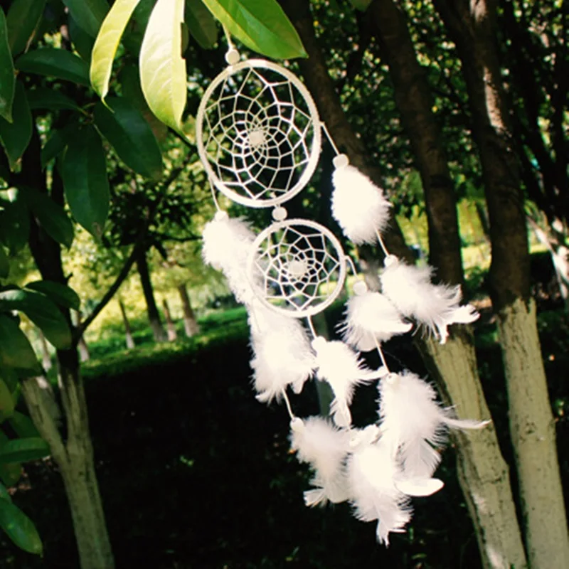 Ловец снов подвески белый веб перо амулеты Lucky Boho модные ювелирные изделия|jewelry