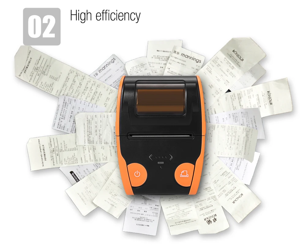 QS5806 pos принтер bluetooth термальный 58 мм беспроводной чековый принтер
