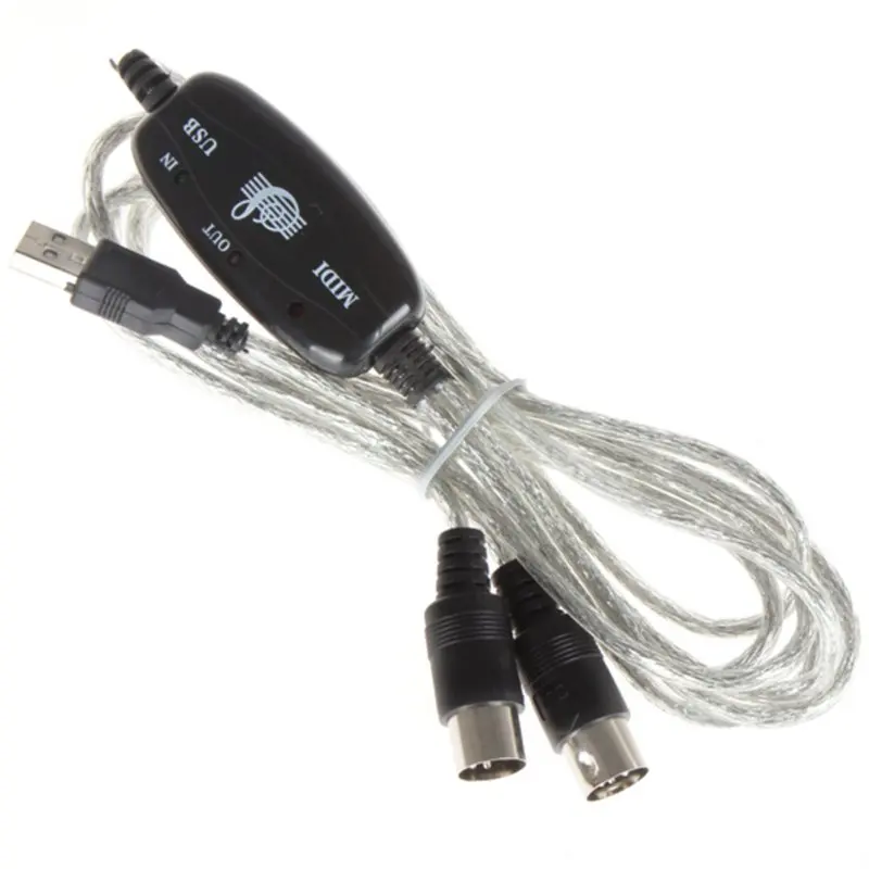 EDAL Nice Hot 5-Pin MIDI Cable line Music Editor To USB Keyboard D66 | Электроника