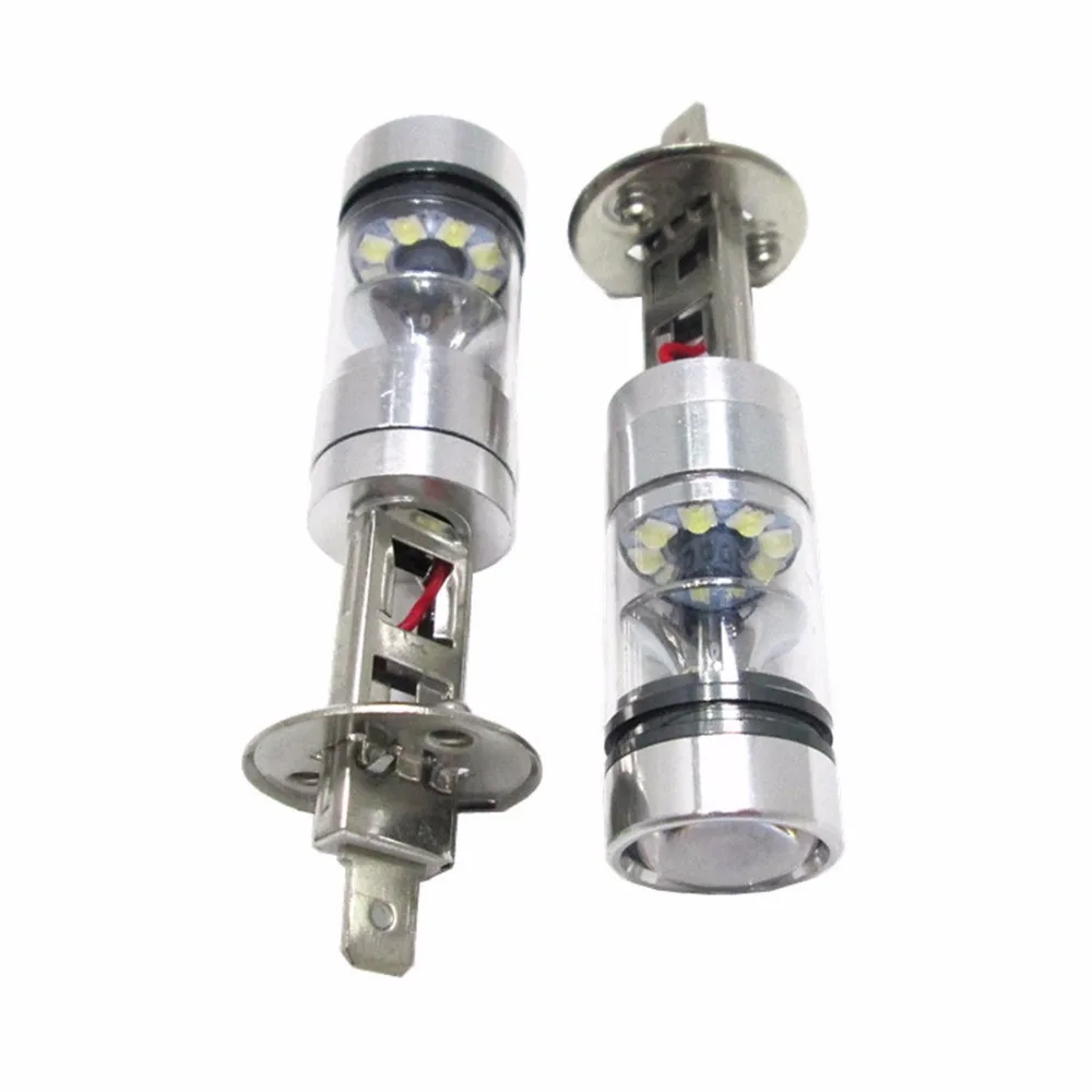 2 предмета в комплекте H1 H3 100W CREE Чип светодиодный проектор Противотуманные фары