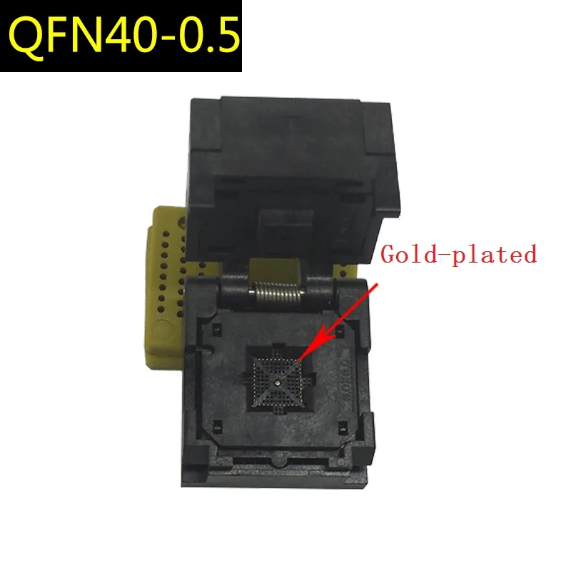 QFN40-0.5 чип тестовое сиденье перевернутое старение позолоченное программирующее |