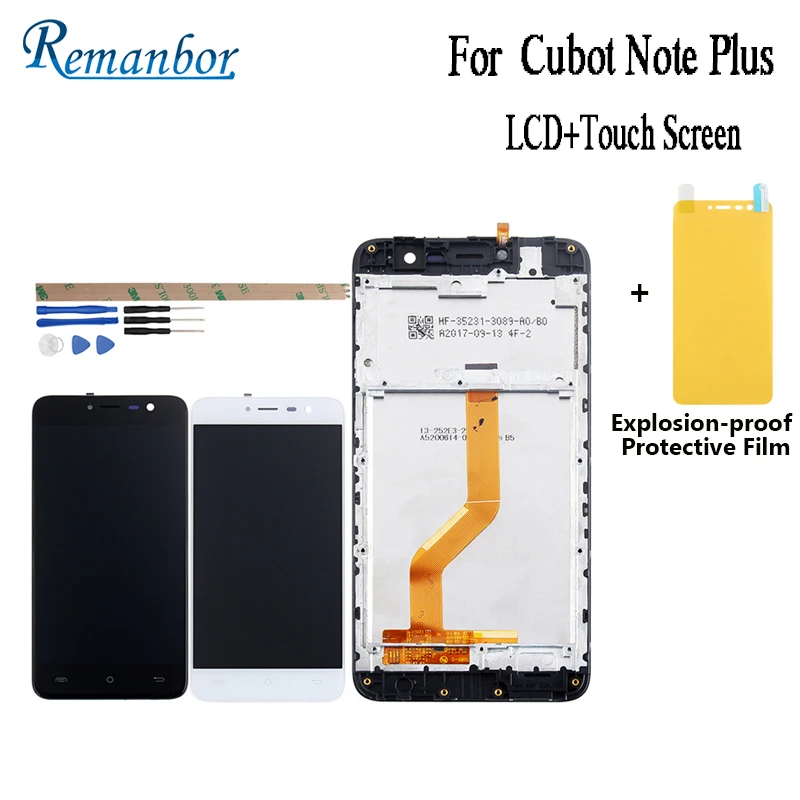 Remanбор для Cubot Note Plus ЖК дисплей и сенсорный экран с рамкой 5 2 дюйма запчасти
