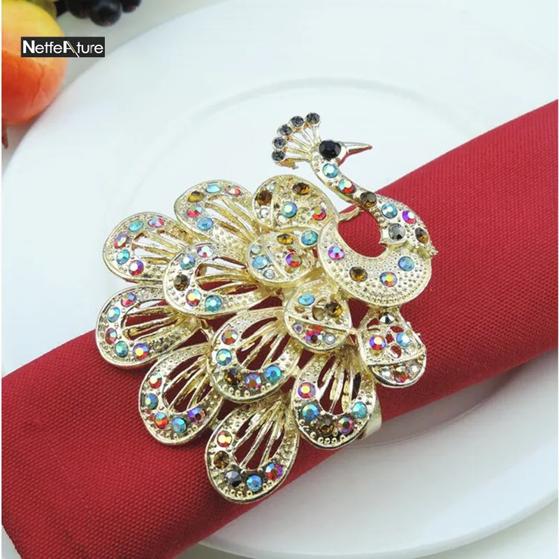 4 шт. кольца для салфеток из металлического сплава|serviette holder|banquet napkinswedding napkin holders |