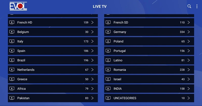 IPTV поддерживает 6000 Live взрослый xxx спортивные в Аравии, Стилизация под Британию, Италия, Франция, Швеция