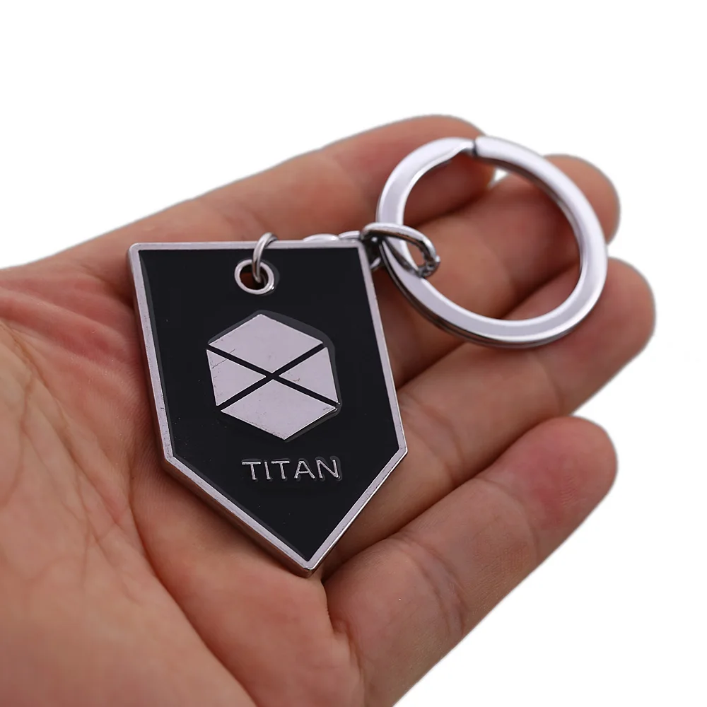 Julies брелок с рисунком из игры Destiny Warlock Titan Hunter металлический брелок держатель для ключей с подвеской в виде собачьей бирки chaviro мужские ювелирные изделия llaveros JJ12959 - Цвет: 3