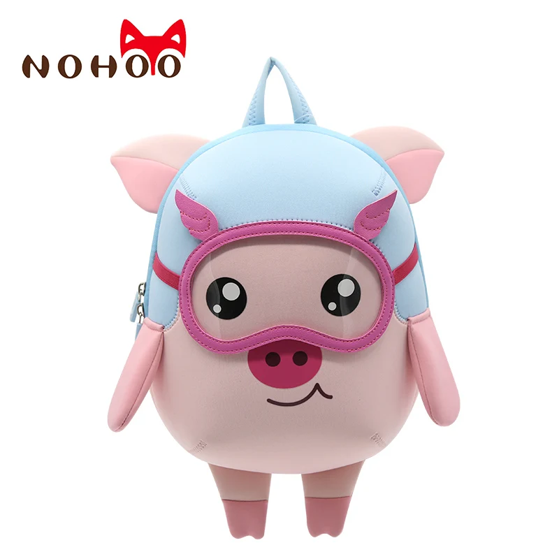 Детский рюкзак для дошкольника NOHOO водонепроницаемый с 3d рисунком летчика