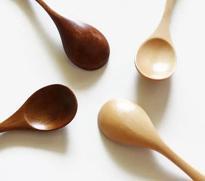 

10pcs/lot 13x2.8cm Japanese style handmade winding handle stirring spoons coffee spoon dessert wholesale ice cream scoops