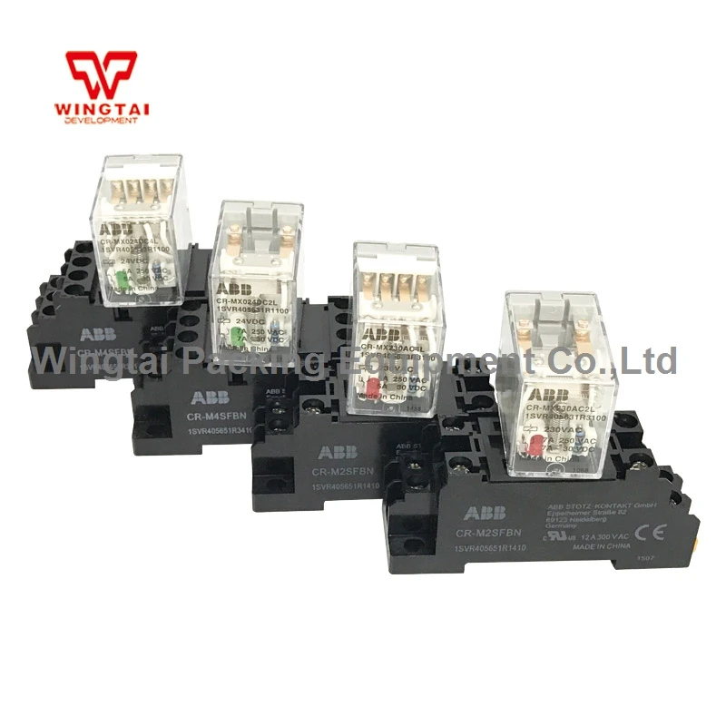 ABB Industrial Control Electrical Relays CR-MX024DC2L with Relay Socket CR-M2SFBN Current Protection | Обустройство дома