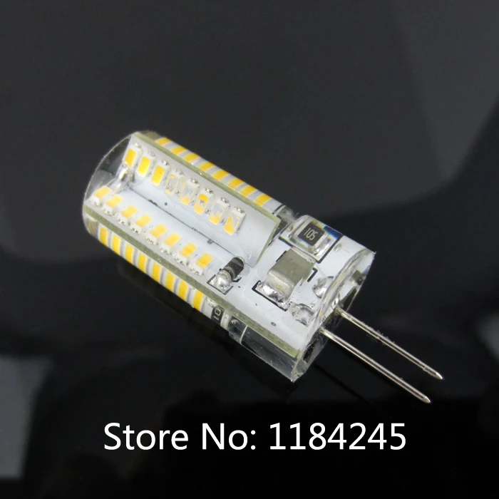 Новое поступление силиконовых точечных ламп G4 6W 64 SMD 3014 Светодиодные лампы