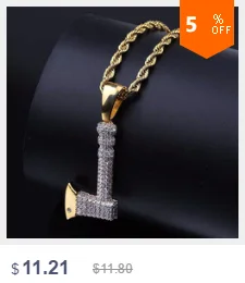 Мужские ожерелья Iced Out обувь кулон цепочки и ожерелья с золотой цепочкой Новое поступление AAA+ кубический циркон хип хоп ювелирн