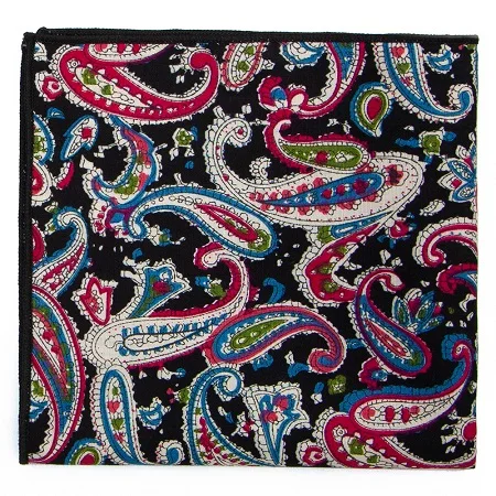 PCH-026 Хлопковый платок, новинка, 25x25 см, с цветочным принтом, Пейсли, карманные квадраты, модный винтажный костюм, карман, полотенце, носовой платок для мужчин - Цвет: PCH-026