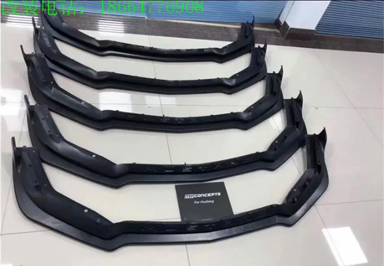 ABS Передние Губы разветвители бампер фартуки чашки закрылки спойлер для FORD MUSTANG Быстрая