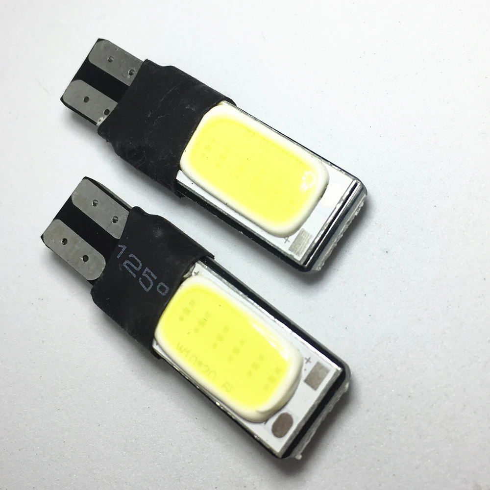 2 шт. T10 Led W5W Cob автомобильный одинарный свет для салона автомобиля Canbus без ошибок