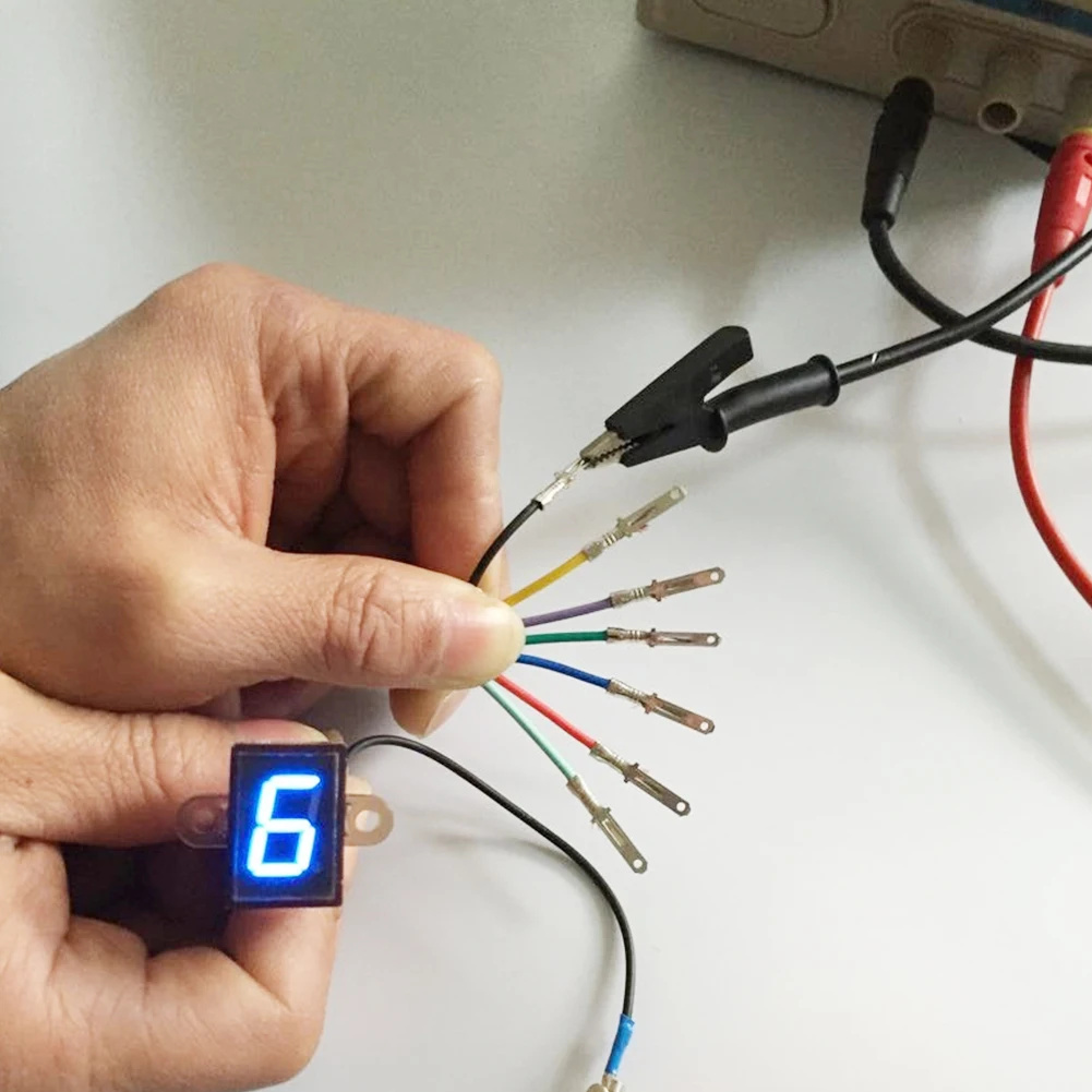 Lever Universal Display Gear Indicator UV Sensor Speedometer Shift Digital Motorcycle |