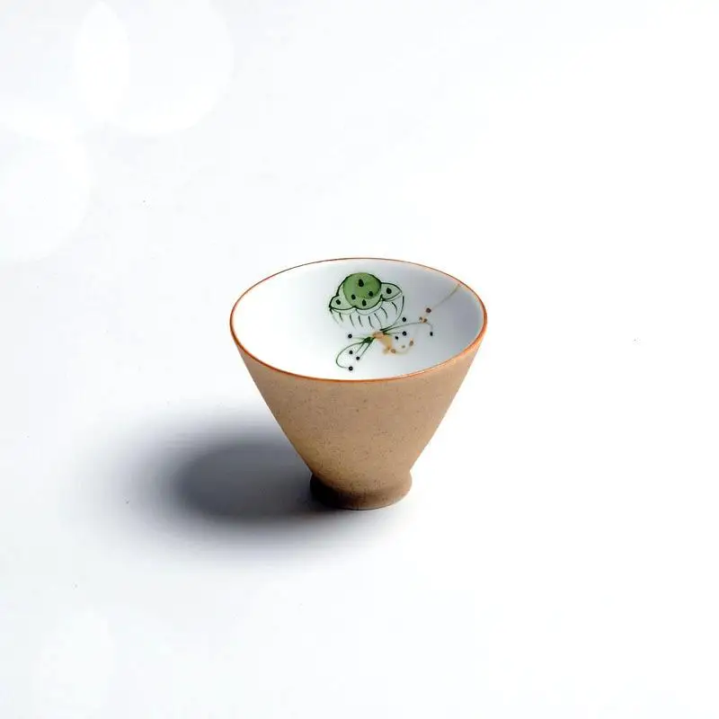 Керамика большой Размеры фарфорная чашка для чая Gaiwan и рисунком «кунг-фу чайный сервиз ручной росписью нарисованная маленькая чаша для церемонии Декорации для дома - Цвет: 4