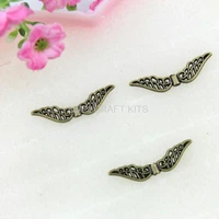 200pcs angel wing openwork spacer beads charm pendant blank antiqued bronze lacy wing antique bronze 318mm zinc alloy