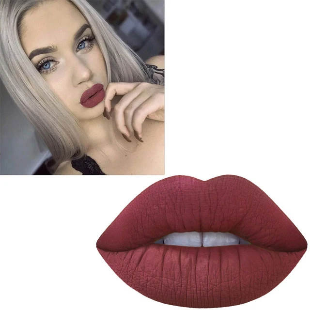 Miss Rose, 12 цветов, матовый, телесный, сексуальный блеск для губ, женский макияж, водостойкая жидкая губная помада, бархат, телесный, стойкий блеск для губ - Цвет: 12