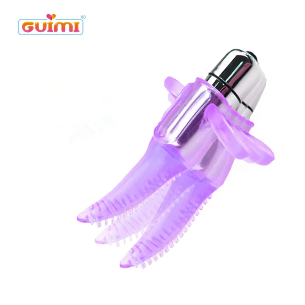 GUIMI язык массаж палец рукав клитора Вибратор соски киска мастурбатор стимулятор