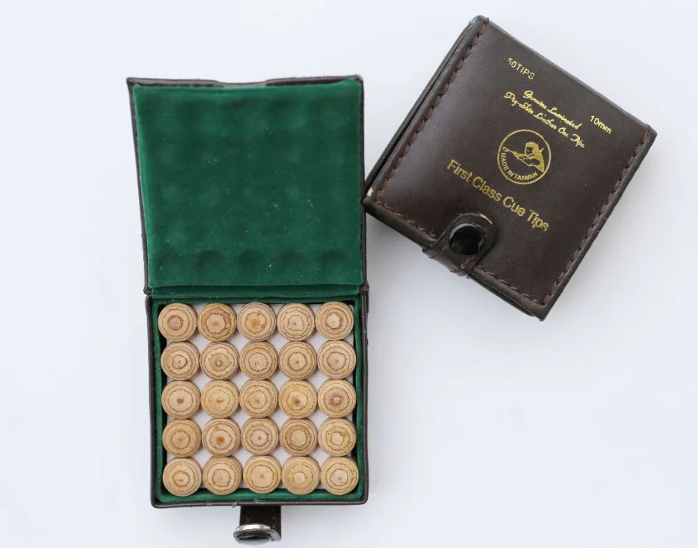 10 мм ламинированные наконечники для снукера 50 шт. в коробке Бесплатная доставка |