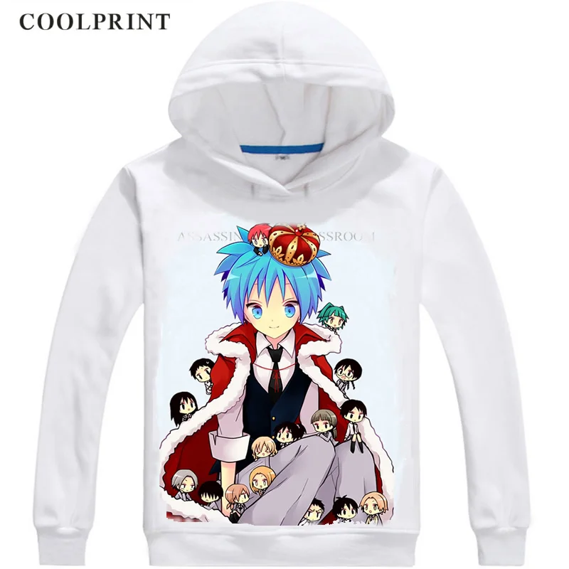 Толстовка с капюшоном Ansatsu Kyoushitsu из Аниме Манга Koro-Sensei Q! Рубашка для косплея Shiota Nagisa Class 3-E - Цвет: Армейский зеленый