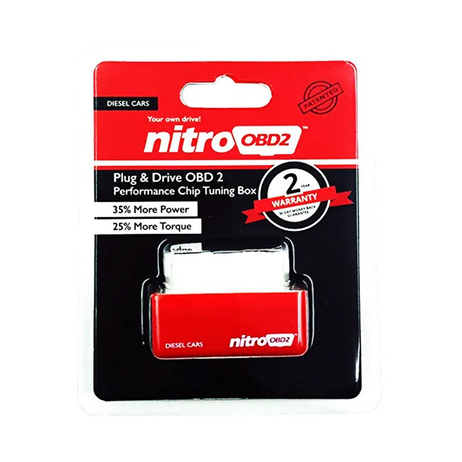 NitroOBD2 бензиновые автомобили, работающие на бензине Nitro OBD2/EcoOBD2 ECU чип-тюнинг коробка Plug& Driver для автомобилей 15% экономия топлива один