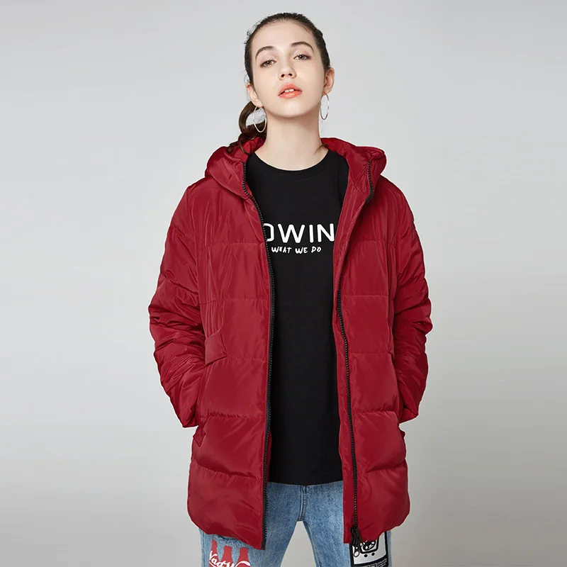

Plus size S - 5XL thickening warm winter down coat outerwear women hooded casual down jacket 2019 autumn new arrival