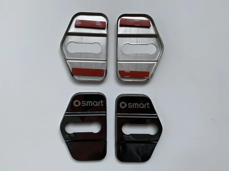 2 шт. крышка дверного замка из нержавеющей стали для 1998-2007 Smart 450Fortwo декоративная Защитная крышка от ржавчины аксессуары для модификации автомобиля
