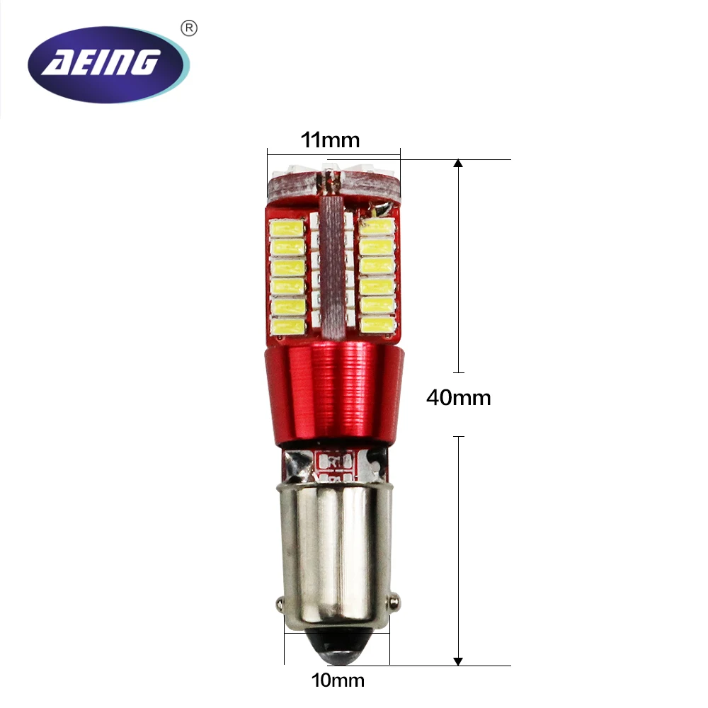 AEING 1 шт. 12 в супер яркий BAY9s H21W 433D 3014 57SMD светодиодный клин/индикатор/светильник для