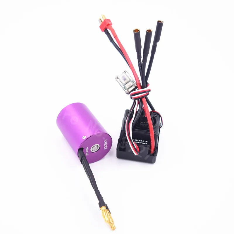 Водонепроницаемый 60A ESC WP 10BL60 RTR 3650 бесщеточный 540 мотор 3300KV для 1/10 масштабе