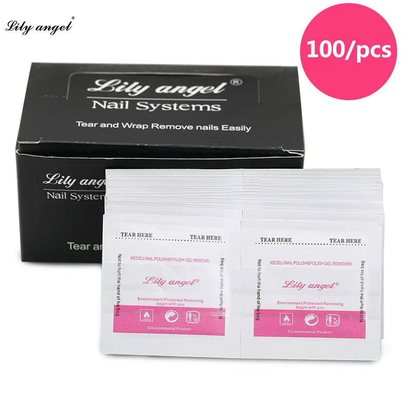 Средство для удаления ногтей 100 шт./лот Гель лак нейл арта легко очищающий гель УФ