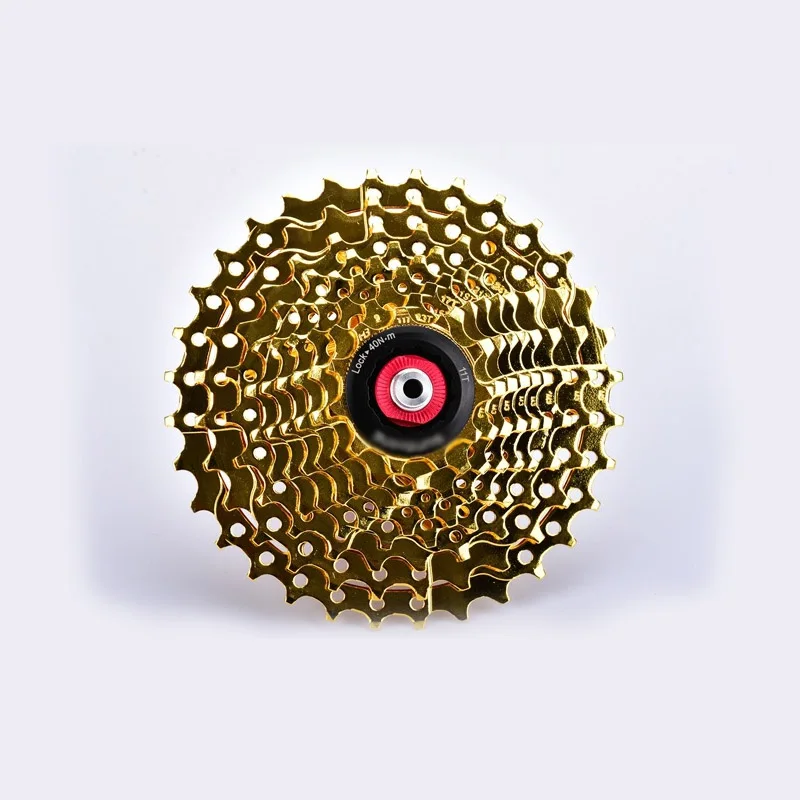 MUQZI MTB велосипед 9 скоростная Кассетная карта Freewheel 11-32T S Золотой маховик полые
